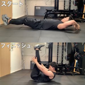 【腹直筋】V字クランチの効果、正しいフォーム