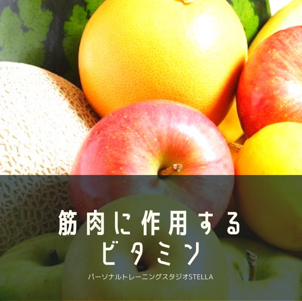 筋肉に作用するビタミン